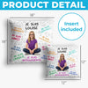 Coussin Personnalisé – Cadeaux D’Anniversaire Personnalisés Pour Besties, Sœurs, BFF, Famille Et Vous-Même – Lire Est Ma Façon De Rêver Les Yeux Ouverts