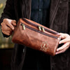 Trousse De Toilette En Cuir Gravée Personnalisée – Cadeau D’Anniversaire Idéal Pour Papa, Frère, Grand-Père Ou Mari – Élégante Et Intemporelle, Parfaite Pour Chaque Occasion