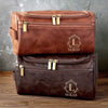 Trousse De Toilette En Cuir Gravée Personnalisée – Cadeau D’Anniversaire Idéal Pour Papa, Frère, Grand-Père Ou Mari – Élégante Et Intemporelle, Parfaite Pour Chaque Occasion