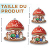 Ornement Acrylique Personnalisé – Cadeaux De Noël Et D’Anniversaire Pour Famille, Amoureux Des Chiens Et Des Chats – La Famille Préférée Du Père Noël