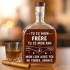 Bouteille De Whisky Personnalisée – Cadeau D’Anniversaire Pour Maman, Papa, Frère, Sœur Et Meilleurs Amis – Tu Es Mon Frère