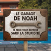 Panneau Métallique Personnalisé Pour La Décoration De La Maison – Cadeaux D’Anniversaire Personnalisés Pour Papa Et Grand-Père – Je Peux Tout Réparer, Sauf La Stupidité
