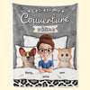 Couverture Personnalisée – Cadeaux De Noël Et D’Anniversaire Personnalisés Pour Famille, Amoureux Des Chiens Et Des Chats – Là Où Les Poils Et L’Amour Se Mélangent