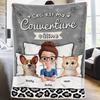 Couverture Personnalisée – Cadeaux De Noël Et D’Anniversaire Personnalisés Pour Famille, Amoureux Des Chiens Et Des Chats – Là Où Les Poils Et L’Amour Se Mélangent