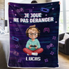 Couverture Gamer Personnalisée – Cadeaux D’Anniversaire Personnalisés Pour Gamers, Amoureux Du Jeu, Fans De Gaming Et La Famille – Entre Dans Le Royaume De La Joie