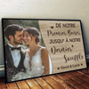Affiche Horizontale Personnalisée – Cadeaux D’Anniversaire De Mariage Pour Mari Et Femme, Pour Lui Et Pour Elle – Avec Toi, Même Le Silence A Le Goût Du Bonheur