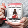 Tasse Personnalisée Bicolore – Cadeaux D’Anniversaire Et De Mariage Pour Mari Et Femme, Pour Lui Et Pour Elle – Là Où Ton Toucher Allume Toutes Les Étincelles En Moi