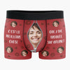 Boxer Homme Personnalisé Avec Photo – Cadeaux D’Anniversaire, De Noël Et De Mariage Pour Mari Et Femme, Pour Lui Et Pour Elle – Je Suis Ta Preuve Que Les Bonnes Surprises Existent