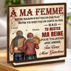 Plaque En Bois Personnalisée À Deux Couches – Cadeaux Personnalisés D’Anniversaire, De Noël Et De Mariage Pour Mari Et Femme, Lui Et Elle – Avec Toi, Chaque Jour Trouve Une Raison De Devenir Plus Beau