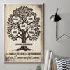 Affiche Verticale Personnalisée – Cadeaux De Noël Et D’Anniversaire Personnalisés Pour Maman, Papa, Frère, Sœur, Enfants – La Famille Est Là Où La Vie Commence Et Où L’Amour Ne Finit Jamais