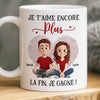 Tasse Personnalisée – Cadeaux D’Anniversaire De Mariage Pour Mari Et Femme, Pour Lui Et Pour Elle – À La Fin, C’est Toujours L’Amour Qui Gagne