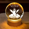 Lampe Globe En Cristal Personnalisée Avec Photo – Cadeaux Commémoratifs Personnalisés Pour Honorer La Mémoire De Chiens Et De Chats – Ton Vol, Ma Douleur Éternelle