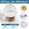 Lampe Globe En Cristal Personnalisée Avec Photo – Cadeaux Commémoratifs Personnalisés Pour Honorer La Mémoire De Chiens Et De Chats – Ton Vol, Ma Douleur Éternelle
