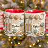 Tasse Personnalisée Bicolore – Cadeaux D’Anniversaire Personnalisés Pour Meilleures Amies, Sœurs, Famille Et Vous-Même – Là Où Chaque Maille Devient Un Moment De Joie