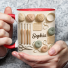 Tasse Personnalisée Bicolore – Cadeaux D’Anniversaire Personnalisés Pour Meilleures Amies, Sœurs, Famille Et Vous-Même – Là Où Chaque Maille Devient Un Moment De Joie