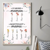 Affiche Verticale Personnalisée – Cadeaux D’Anniversaire Personnalisés Pour Maman Et Grand-Maman – Des Générations Unies Par L’Amour