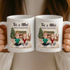 Tasse Personnalisée – Cadeaux De Noël Et D’Anniversaire Personnalisés Pour La Famille, Les Amoureux Des Chiens Et Des Chats - Ma Maison, C’est Là Où Mon Chat Et Toi Êtes