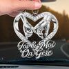 Ornement De Voiture En Acrylique Personnalisé – Cadeaux Personnalisés D’Anniversaire De Mariage Et De Mariage Pour Mari Et Femme, Pour Lui Et Pour Elle – Tu Rends Mon Monde Plus Doux