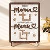 Plaque En Bois Personnalisée Style Scrabble À Deux Couches – Cadeaux D’Anniversaire Personnalisés Pour Maman Et Mamie – Fait Avec Amour Pour Toi