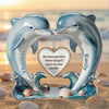 Plaque Acrylique Personnalisée En Forme – Cadeaux D’Anniversaire De Mariage Et De Mariage Pour Mari Et Femme, Pour Lui Et Pour Elle – Là Où Nos Cœurs Se Retrouvent