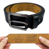 Ceinture En Cuir Gravée Personnalisée – Cadeaux D’Anniversaire, De Noël Et De Mariage Pour Mari Et Femme, Pour Lui Et Pour Elle – Avec Toi, Tout A Plus De Sens