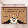 Tapis Décoratif Personnalisé Pour La Maison – Cadeaux D’Anniversaire Personnalisés Pour Amoureux Des Chiens, Parents De Chiens – Accès Autorisé Uniquement Avec L’Approbation Des Chiens
