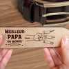 Ceinture En Cuir Gravée Personnalisée – Cadeaux D’Anniversaire Personnalisés Pour Papa Et Grand-Père – Ton Amour Est La Force Qui Nous Porte Chaque Jour