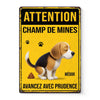 Panneau Métallique Personnalisé Pour La Décoration De La Maison – Cadeaux D’Anniversaire Personnalisés Pour Amoureux Des Chiens, Parents De Chiens – Zone De Crotte En Cours