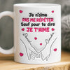 Tasse Personnalisée Effet Impression 3D – Cadeaux Personnalisés D’Anniversaire De Mariage Et De Mariage Pour Mari Et Femme, Pour Lui Et Pour Elle – Ton Amour Est Ma Plus Belle Certitude
