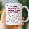 Tasse Personnalisée Effet Impression 3D – Cadeaux Personnalisés D’Anniversaire De Mariage Et De Mariage Pour Mari Et Femme, Pour Lui Et Pour Elle – Ton Amour Est Ma Plus Belle Certitude