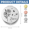 Miroir Compact Personnalisé – Cadeaux D’Anniversaire Personnalisés Pour Fille – Toujours Belle À L’Intérieur Comme À L’Extérieur