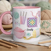 Tasse Personnalisée Bicolore – Cadeaux D’Anniversaire Personnalisés Pour Meilleures Amies, Sœurs, Famille Et Vous-Même – Chaque Maille Raconte Une Histoire