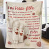 Couverture Personnalisée – Cadeaux D’Anniversaire Personnalisés Pour Petite-Fille, Mamie – Une Année De Plus Entourée D’Amour