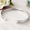 Bracelet Jonc En Acier Inoxydable Gravé Personnalisé – Cadeaux Commémoratifs Personnalisés Pour Honorer La Mémoire De Maman Et Papa – M’a Changé Pour Toujours