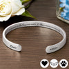Bracelet Jonc En Acier Inoxydable Gravé Personnalisé – Cadeaux Commémoratifs Personnalisés Pour Honorer La Mémoire De Maman Et Papa – Cela A Changé Ma Vie À Jamais