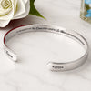 Bracelet Jonc En Acier Inoxydable Gravé Personnalisé – Cadeaux Commémoratifs Personnalisés Pour Honorer La Mémoire De Maman Et Papa – Cela A Changé Ma Vie À Jamais