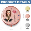 Miroir Compact Personnalisé – Cadeaux D’Anniversaire Personnalisés Pour Meilleures Amies, Femmes, Filles, Sœurs Et BFF – N’Oublie Jamais À Quel Point Tu Es Précieuse