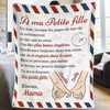 Couverture Personnalisée – Cadeaux D’Anniversaire Personnalisés Pour Petite-Fille, Mamie – Chaque Page De Ta Vie Est Écrite Avec Amour