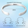 Bracelet Jonc En Acier Inoxydable Gravé Personnalisé – Cadeaux D’Anniversaire De Mariage Et De Mariage Pour Mari Et Femme, Pour Lui Et Pour Elle – Je Suis Toujours Près De Toi
