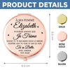 Miroir Compact Personnalisé – Cadeaux D’Anniversaire De Mariage Et De Mariage Pour Mari Et Femme, Pour Lui Et Pour Elle – Avec Toi, Je Me Sens Chez Moi