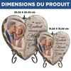 Pierre En Forme De Cœur Personnalisée Avec Photo Et Support – Cadeaux D’Anniversaire De Mariage Et De Mariage Pour Mari Et Femme, Pour Lui Et Pour Elle – Côte À Côte, Tout Devient Juste