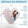 Briques Personnalisées En Forme De Cœur Rectangulaire – Cadeaux Personnalisés D’Anniversaire De Mariage Et De Mariage Pour Mari Et Femme, Pour Lui Et Pour Elle – Notre Amour Défie Le Temps