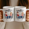 Mug Personnalisée – Cadeaux D’Anniversaire De Mariage Pour Mari Et Femme, Pour Lui Et Pour Elle – L'amour Vit Entre Nous