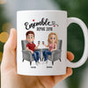 Mug Personnalisée – Cadeaux D’Anniversaire De Mariage Pour Mari Et Femme, Pour Lui Et Pour Elle – L'amour Vit Entre Nous
