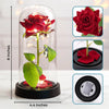Rose Éternelle Lumineuse Personnalisée Avec Photo Sous Cloche En Verre – Cadeaux D’Anniversaire De Mariage Et De Mariage Pour Mari Et Femme, Pour Lui Et Pour Elle – Notre Amour Brille Pour Toujours