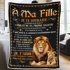 Couverture Personnalisée – Cadeaux D’Anniversaire Personnalisés Pour Papa Et Fille Et Fils – Chaque Page De Ta Vie Est Écrite Avec Amour