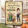 Panneau Métallique Personnalisé Pour La Décoration De La Maison – Cadeaux D’Anniversaire Personnalisés Pour Jardiniers Et Amoureux Du Jardin – Plus De Plantes, Moins De Stress