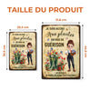 Panneau Métallique Personnalisé Pour La Décoration De La Maison – Cadeaux D’Anniversaire Personnalisés Pour Jardiniers Et Amoureux Du Jardin – Plus De Plantes, Moins De Stress