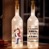Lampe-Bouteille Personnalisée – Cadeaux D’Anniversaire De Mariage Pour Mari Et Femme, Lui Et Elle – Avec Toi, Le Pour Toujours Commence
