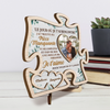 Plaque En Bois Personnalisée À Deux Couches Avec Photo Et Support – Cadeaux D’Anniversaire De Mariage Pour Mari Et Femme, Lui Et Elle – Avec Toi, Tout Trouve Sa Place